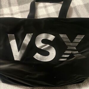 VSX Black and Silver Logo Tote